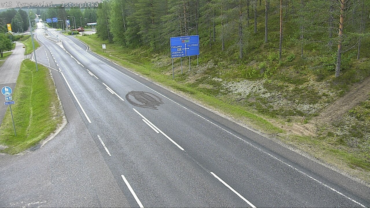 Kelikamerat Kuva Tie 5 Hyrynsalmi, Istonpitkä, Hyrynsalmi, Kainuu