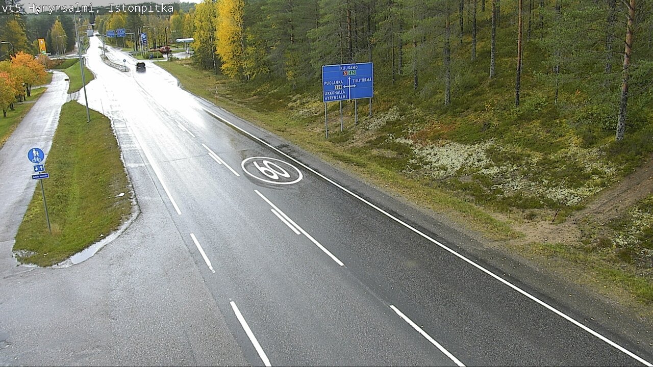 Weather Camera Image Road 5 Hyrynsalmi, Istonpitkä, Hyrynsalmi, Kainuu