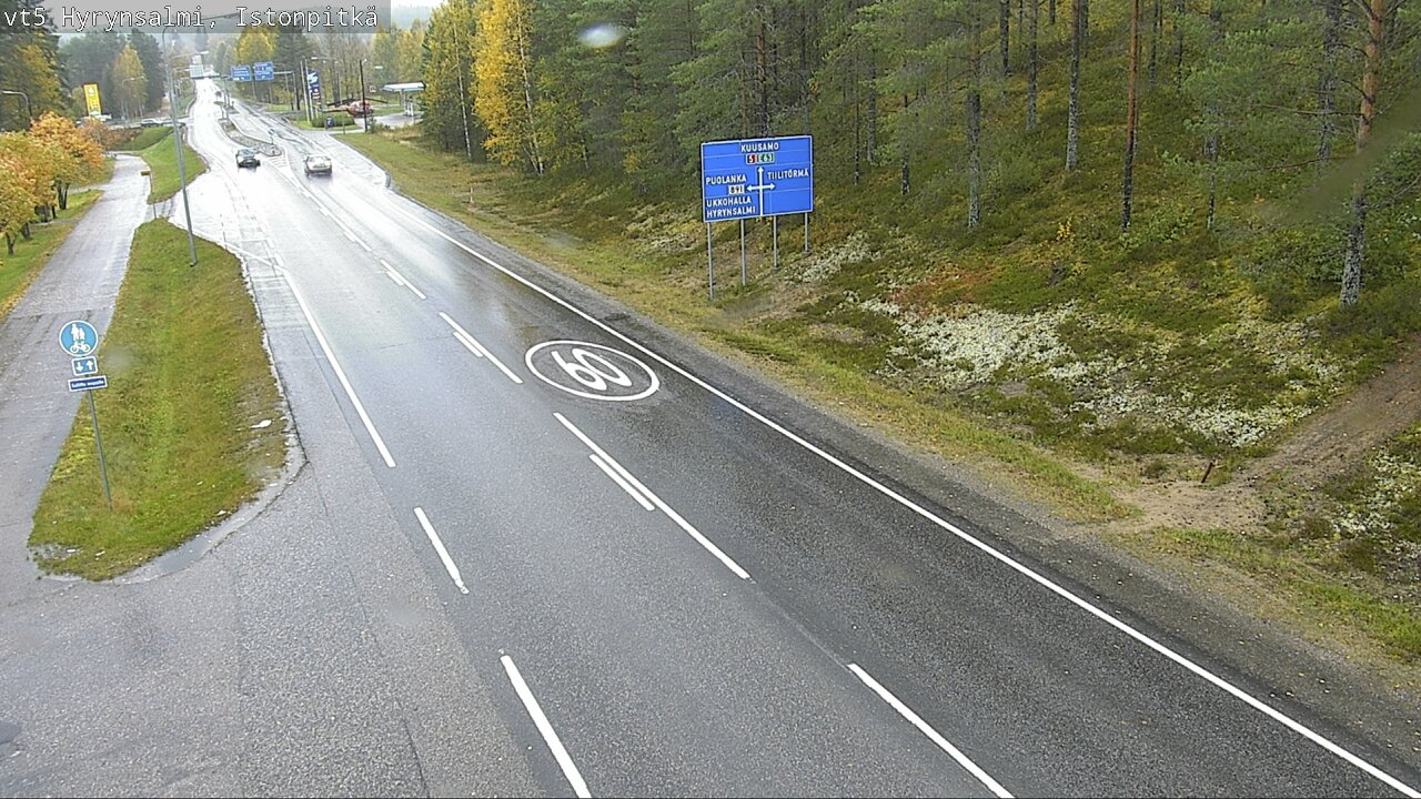 Weather Camera Image Road 5 Hyrynsalmi, Istonpitkä, Hyrynsalmi, Kainuu