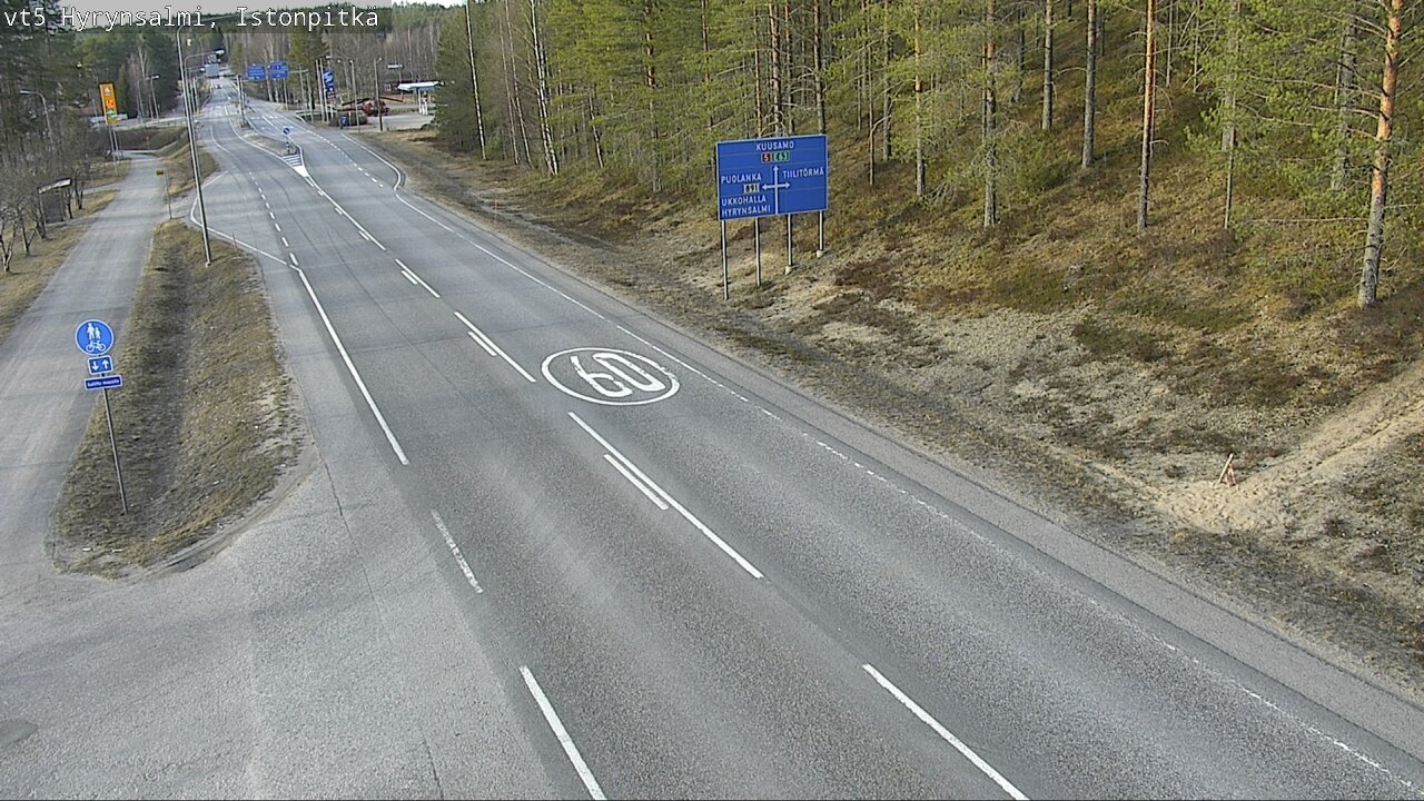 Kelikamerat Kuva Tie 5 Hyrynsalmi, Istonpitkä, Hyrynsalmi, Kainuu