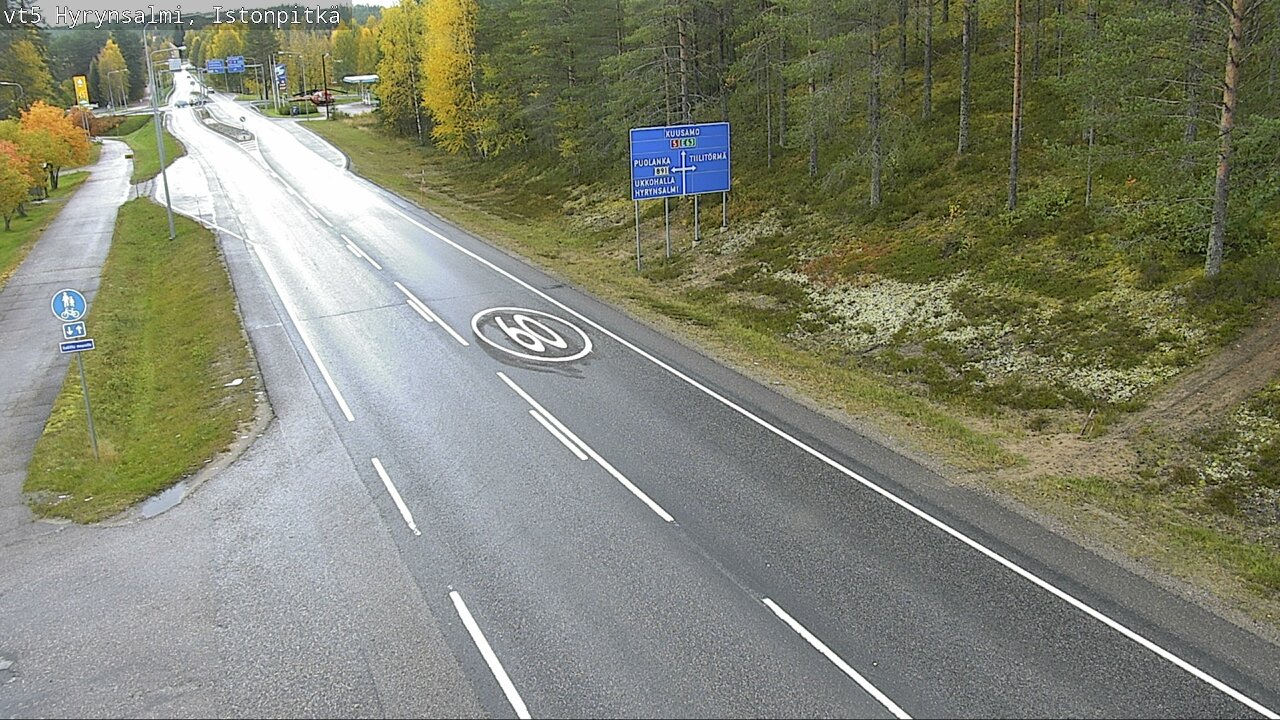 Kelikamerat Kuva Tie 5 Hyrynsalmi, Istonpitkä, Hyrynsalmi, Kainuu