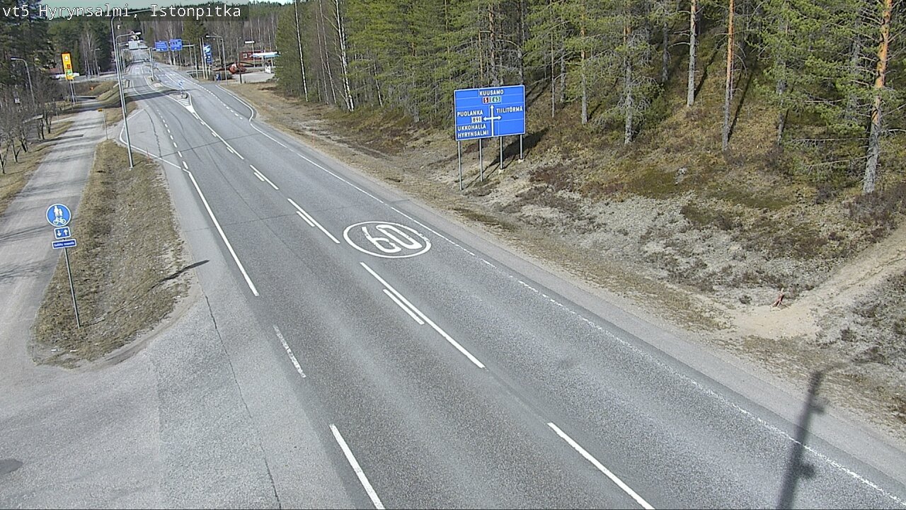 Kelikamerat Kuva Tie 5 Hyrynsalmi, Istonpitkä, Hyrynsalmi, Kainuu