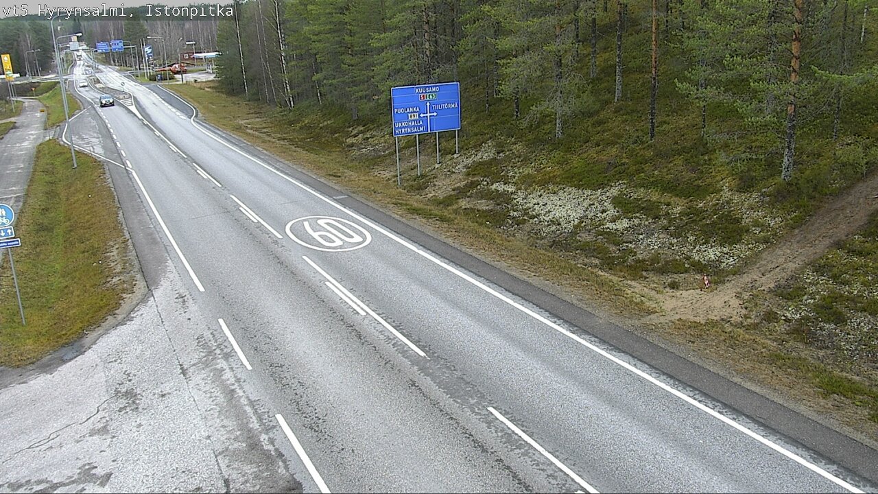 Kelikamerat Kuva Tie 5 Hyrynsalmi, Istonpitkä, Hyrynsalmi, Kainuu