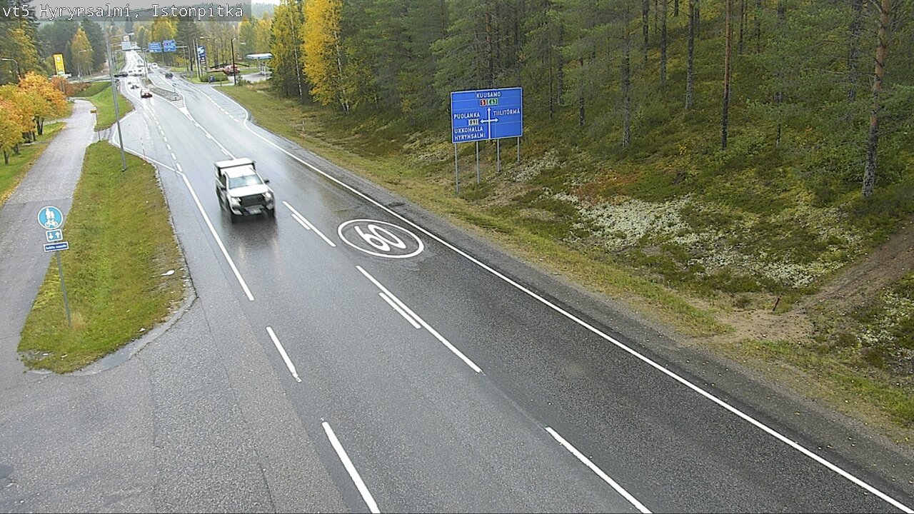 Weather Camera Image Road 5 Hyrynsalmi, Istonpitkä, Hyrynsalmi, Kainuu