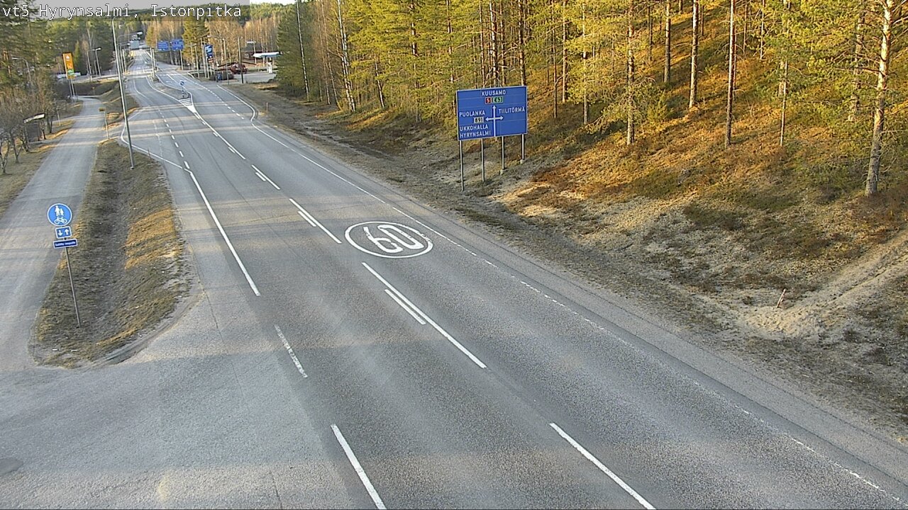 Kelikamerat Kuva Tie 5 Hyrynsalmi, Istonpitkä, Hyrynsalmi, Kainuu
