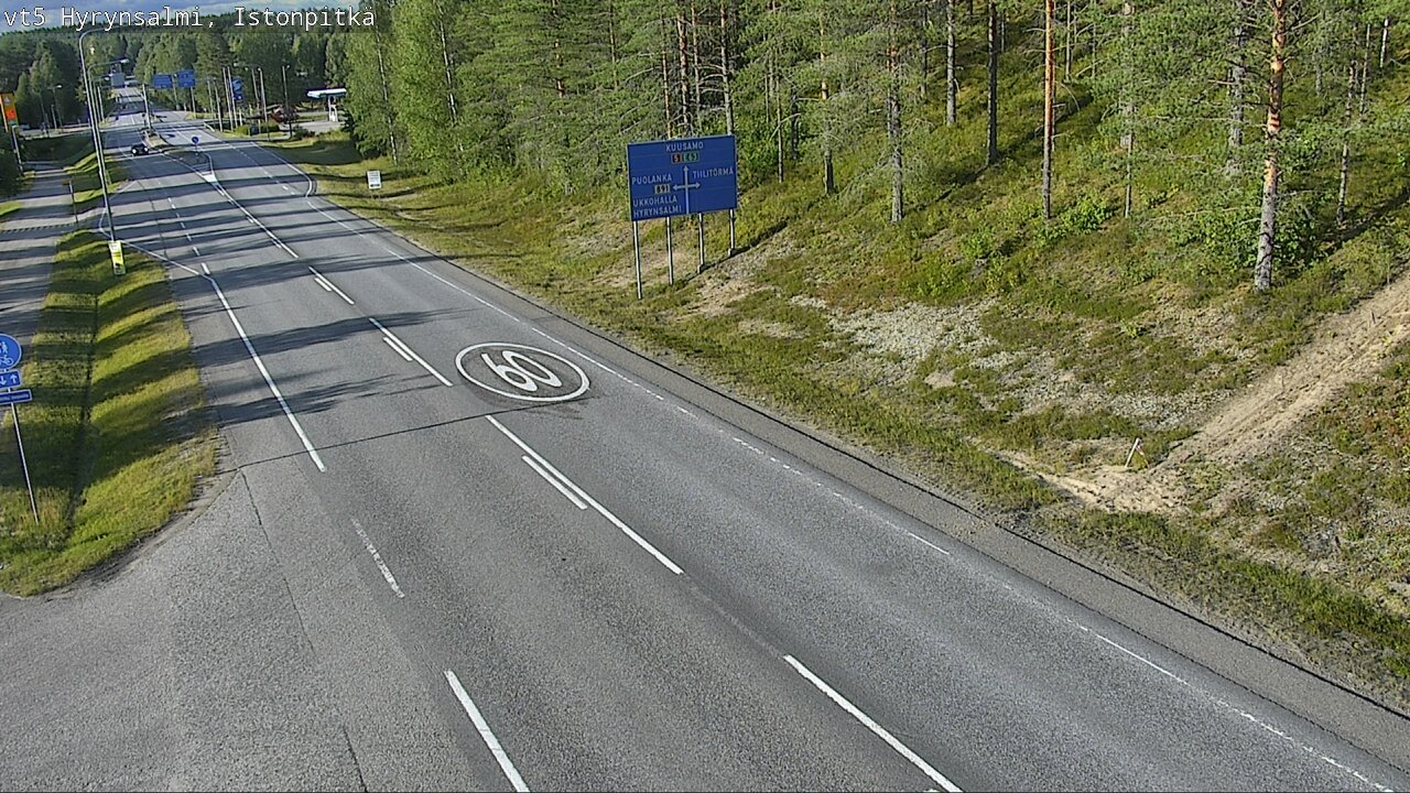 Kelikamerat Kuva Tie 5 Hyrynsalmi, Istonpitkä, Hyrynsalmi, Kainuu