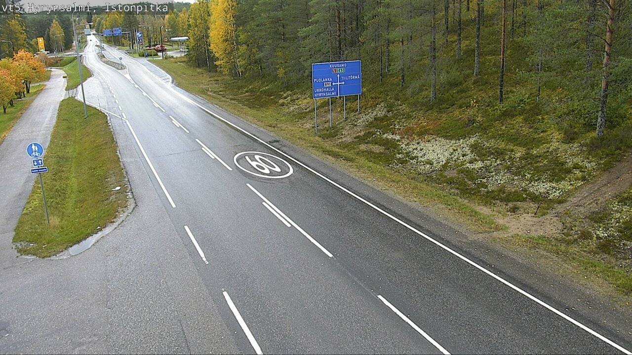 Weather Camera Image Road 5 Hyrynsalmi, Istonpitkä, Hyrynsalmi, Kainuu