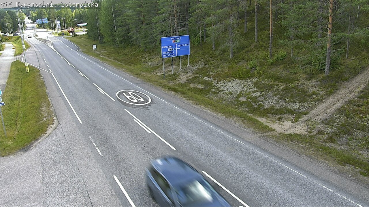 Weather Camera Image Road 5 Hyrynsalmi, Istonpitkä, Hyrynsalmi, Kainuu