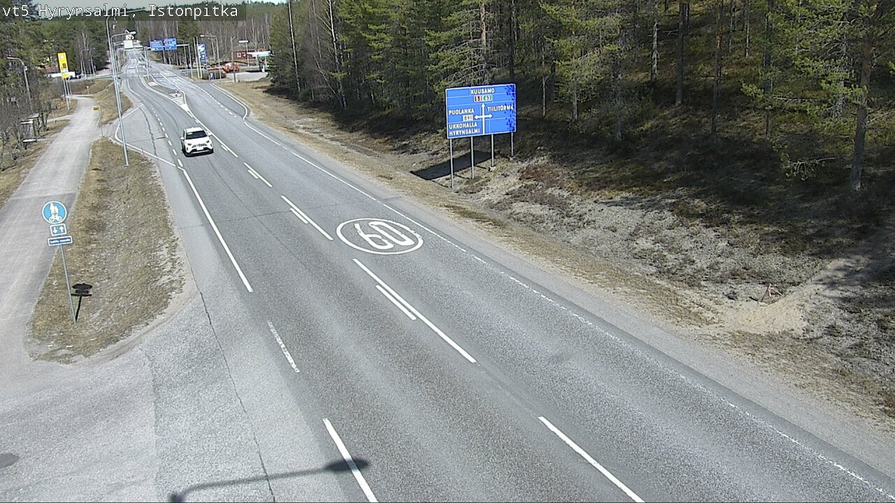 Kelikamerat Kuva Tie 5 Hyrynsalmi, Istonpitkä, Hyrynsalmi, Kainuu