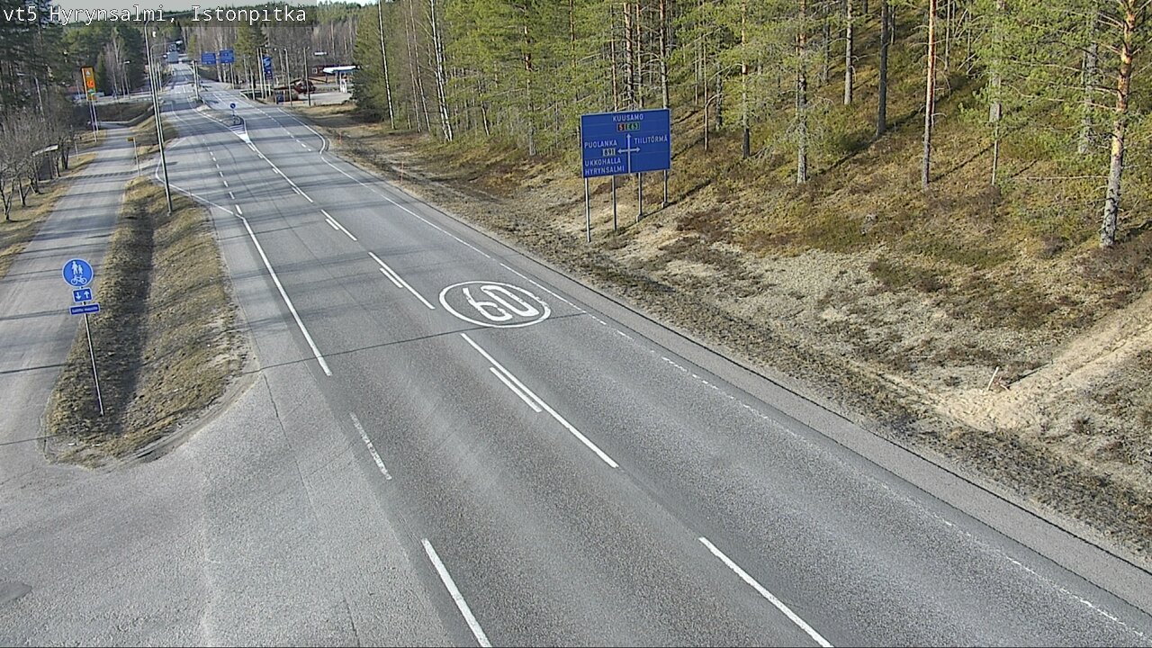Kelikamerat Kuva Tie 5 Hyrynsalmi, Istonpitkä, Hyrynsalmi, Kainuu