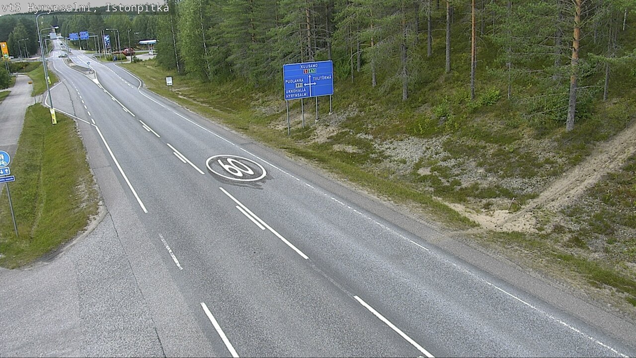 Kelikamerat Kuva Tie 5 Hyrynsalmi, Istonpitkä, Hyrynsalmi, Kainuu