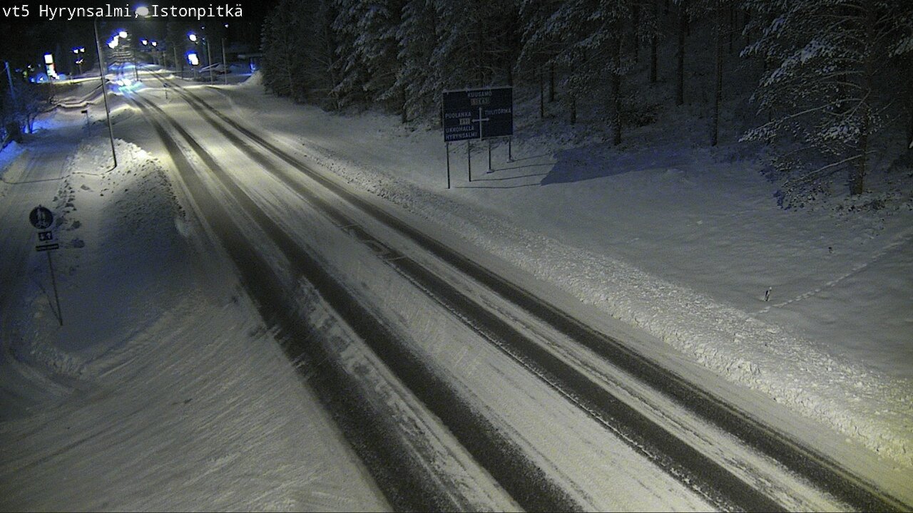 Weather Camera Image Road 5 Hyrynsalmi, Istonpitkä, Hyrynsalmi, Kainuu
