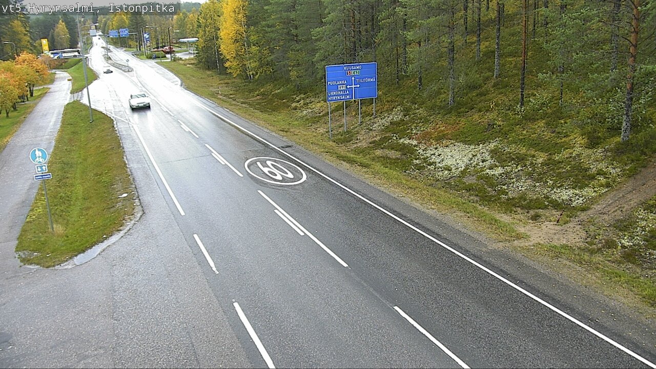 Weather Camera Image Road 5 Hyrynsalmi, Istonpitkä, Hyrynsalmi, Kainuu
