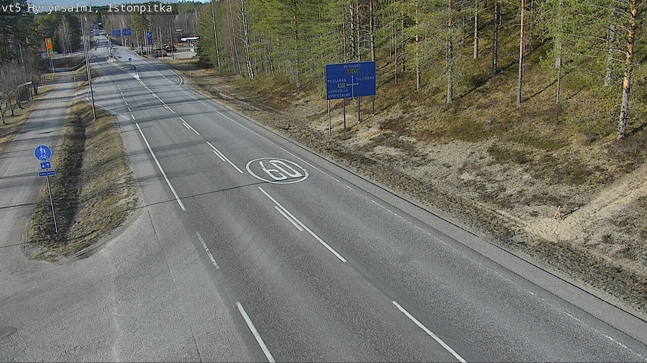 Kelikamerat Kuva Tie 5 Hyrynsalmi, Istonpitkä, Hyrynsalmi, Kainuu
