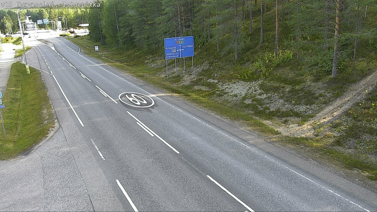 Weather Camera Image Road 5 Hyrynsalmi, Istonpitkä, Hyrynsalmi, Kainuu