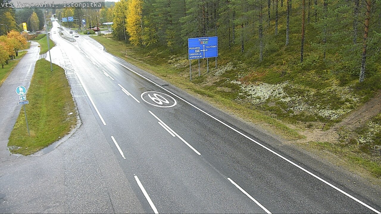 Weather Camera Image Road 5 Hyrynsalmi, Istonpitkä, Hyrynsalmi, Kainuu