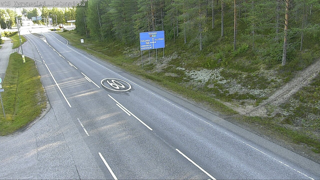 Weather Camera Image Road 5 Hyrynsalmi, Istonpitkä, Hyrynsalmi, Kainuu