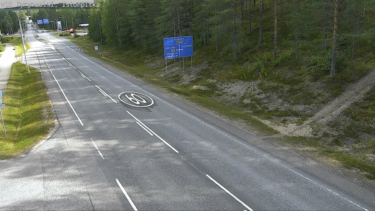Weather Camera Image Road 5 Hyrynsalmi, Istonpitkä, Hyrynsalmi, Kainuu