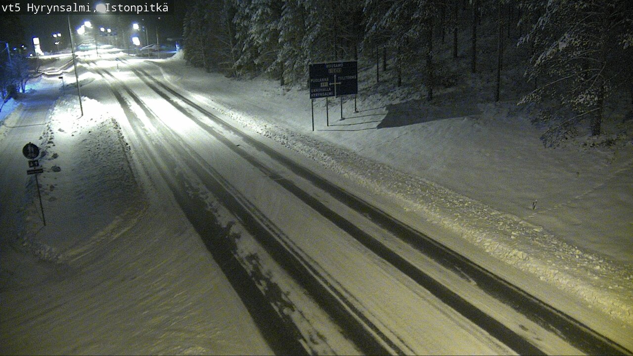Weather Camera Image Road 5 Hyrynsalmi, Istonpitkä, Hyrynsalmi, Kainuu