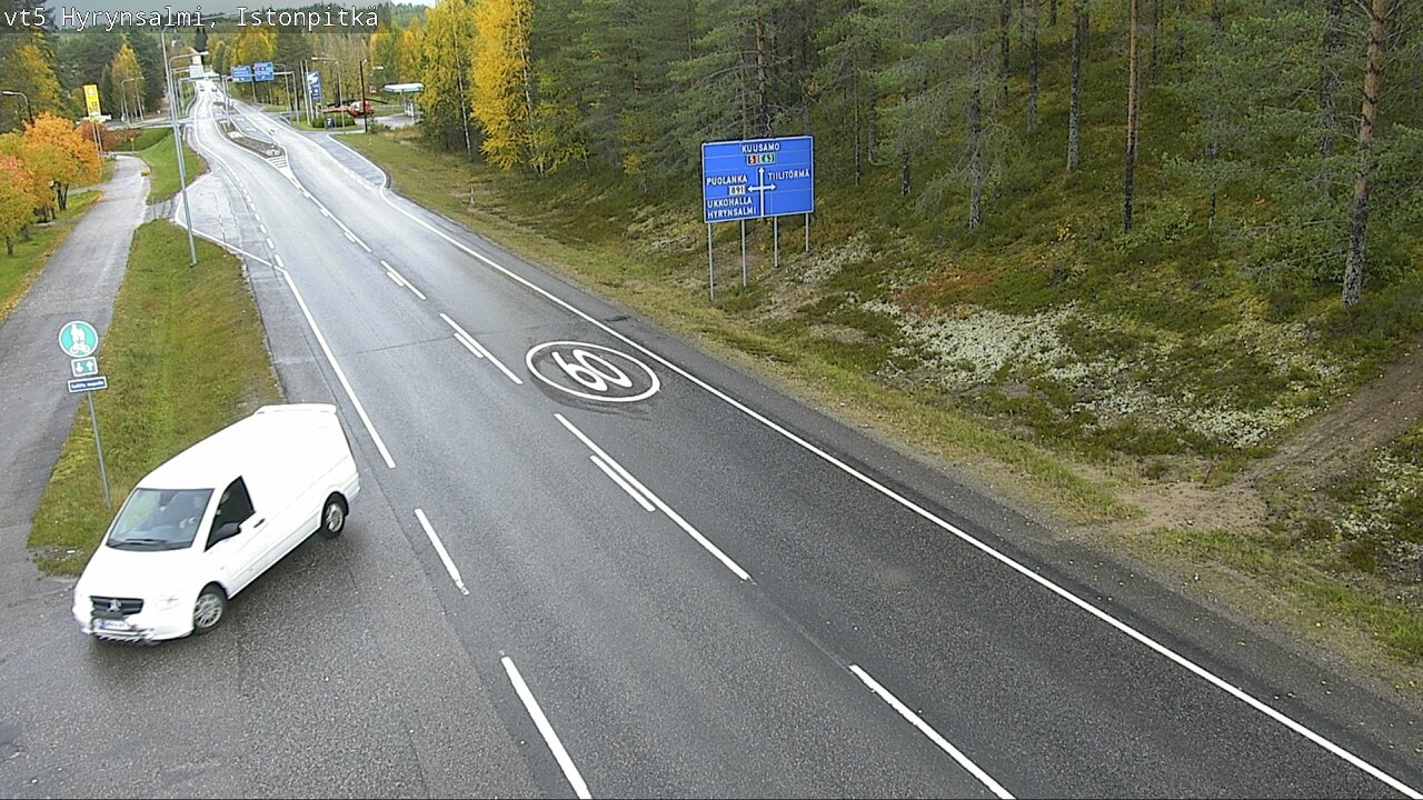 Weather Camera Image Road 5 Hyrynsalmi, Istonpitkä, Hyrynsalmi, Kainuu
