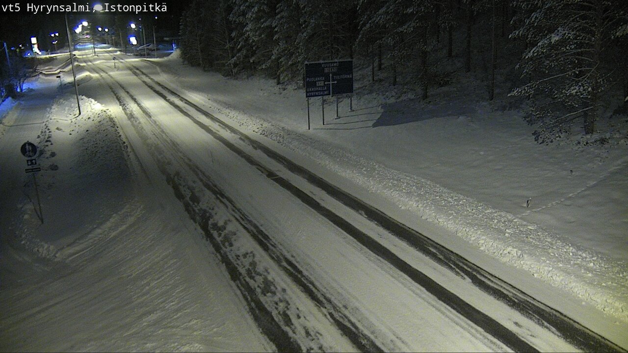 Weather Camera Image Road 5 Hyrynsalmi, Istonpitkä, Hyrynsalmi, Kainuu