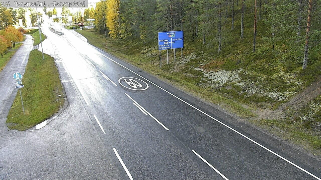 Weather Camera Image Road 5 Hyrynsalmi, Istonpitkä, Hyrynsalmi, Kainuu