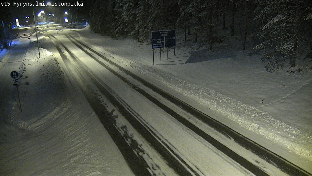 Weather Camera Image Road 5 Hyrynsalmi, Istonpitkä, Hyrynsalmi, Kainuu