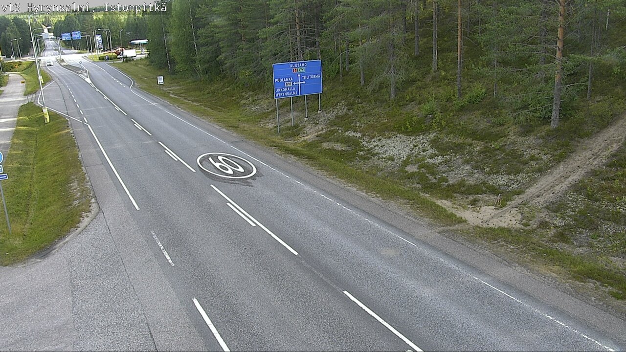 Weather Camera Image Road 5 Hyrynsalmi, Istonpitkä, Hyrynsalmi, Kainuu