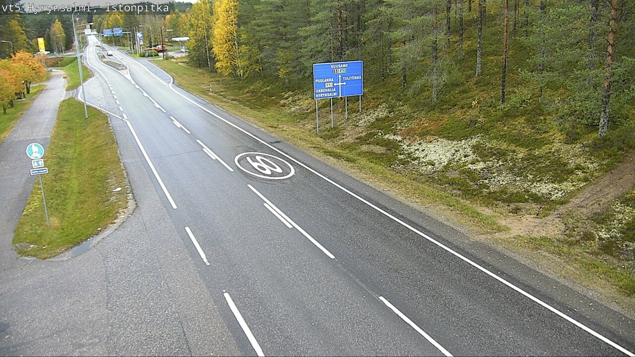 Weather Camera Image Road 5 Hyrynsalmi, Istonpitkä, Hyrynsalmi, Kainuu