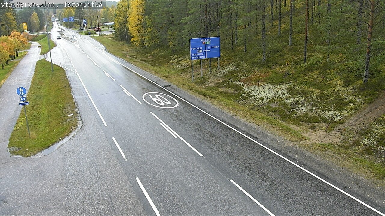 Weather Camera Image Road 5 Hyrynsalmi, Istonpitkä, Hyrynsalmi, Kainuu