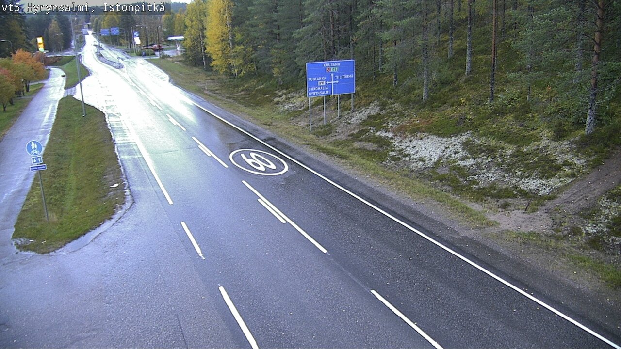 Weather Camera Image Road 5 Hyrynsalmi, Istonpitkä, Hyrynsalmi, Kainuu