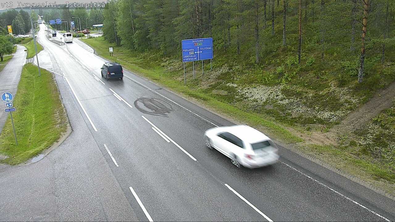 Weather Camera Image Väg 5 Hyrynsalmi, Istonpitkä, Hyrynsalmi, Kainuu