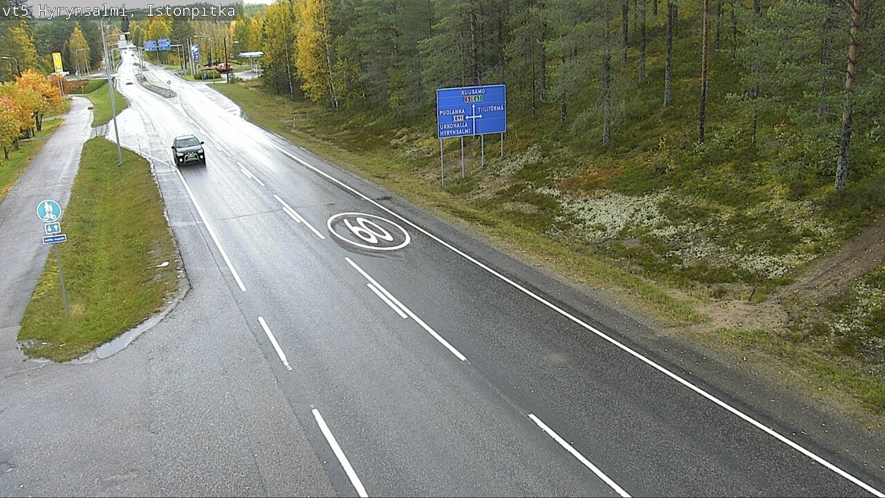 Weather Camera Image Road 5 Hyrynsalmi, Istonpitkä, Hyrynsalmi, Kainuu