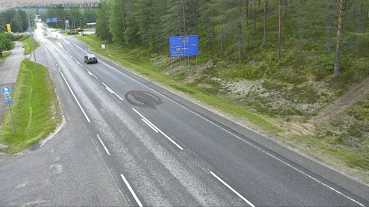 Kelikamerat Kuva Tie 5 Hyrynsalmi, Istonpitkä, Hyrynsalmi, Kainuu