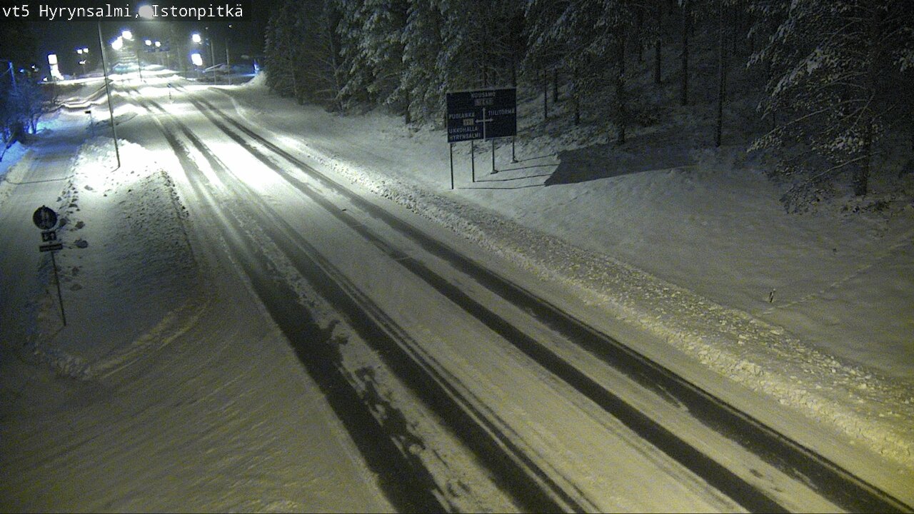 Weather Camera Image Road 5 Hyrynsalmi, Istonpitkä, Hyrynsalmi, Kainuu