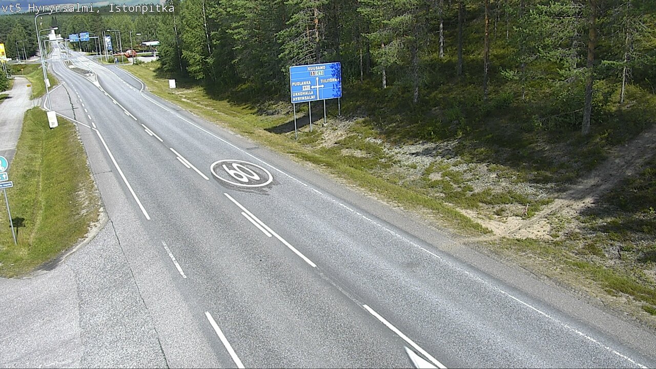 Kelikamerat Kuva Tie 5 Hyrynsalmi, Istonpitkä, Hyrynsalmi, Kainuu