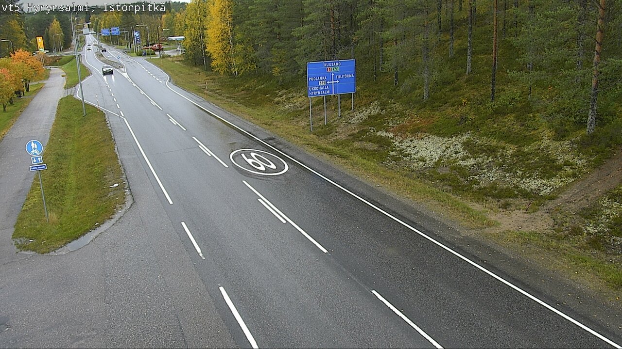 Weather Camera Image Road 5 Hyrynsalmi, Istonpitkä, Hyrynsalmi, Kainuu