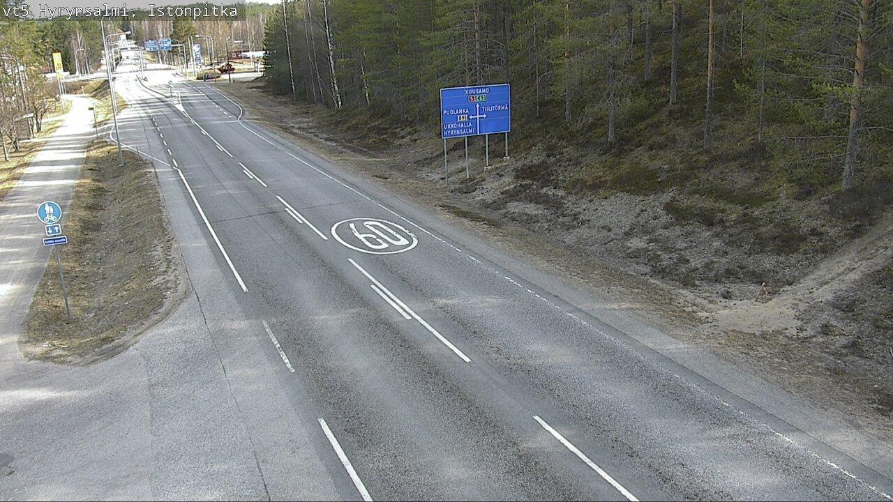 Kelikamerat Kuva Tie 5 Hyrynsalmi, Istonpitkä, Hyrynsalmi, Kainuu
