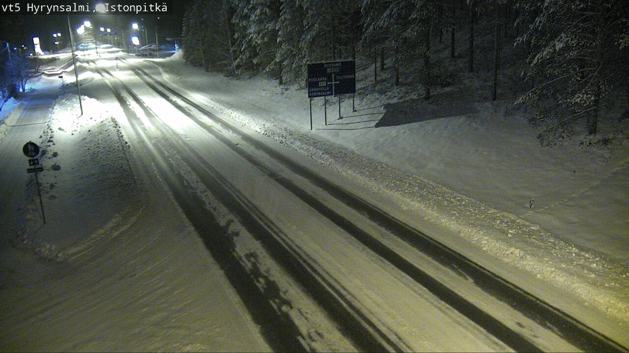 Weather Camera Image Road 5 Hyrynsalmi, Istonpitkä, Hyrynsalmi, Kainuu