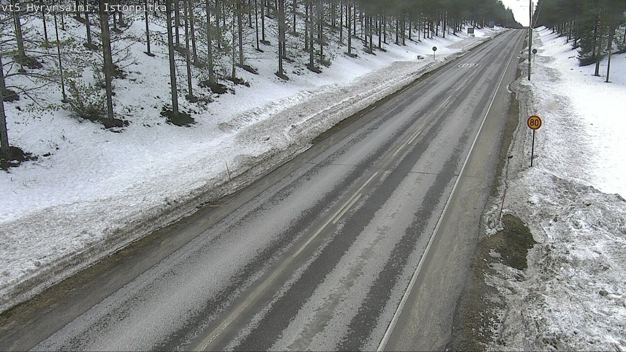Weather Camera Image Road 5 Hyrynsalmi, Istonpitkä, Hyrynsalmi, Kainuu