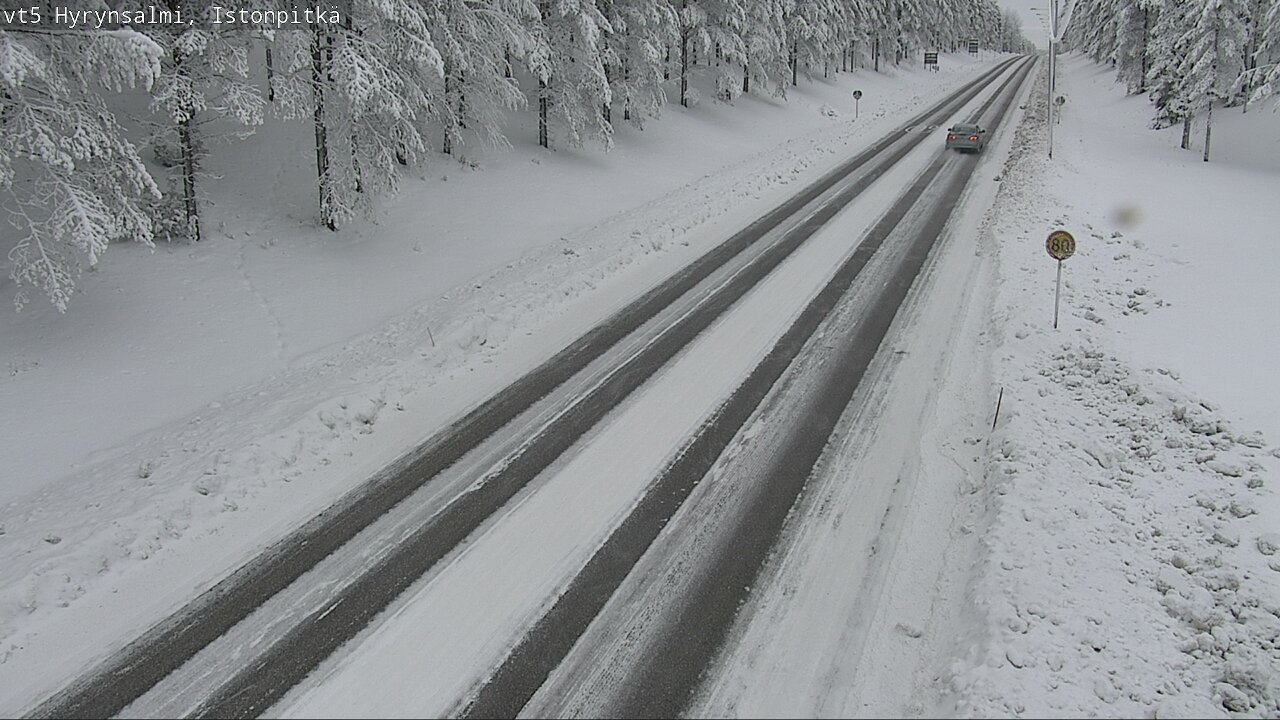 Weather Camera Image Road 5 Hyrynsalmi, Istonpitkä, Hyrynsalmi, Kainuu