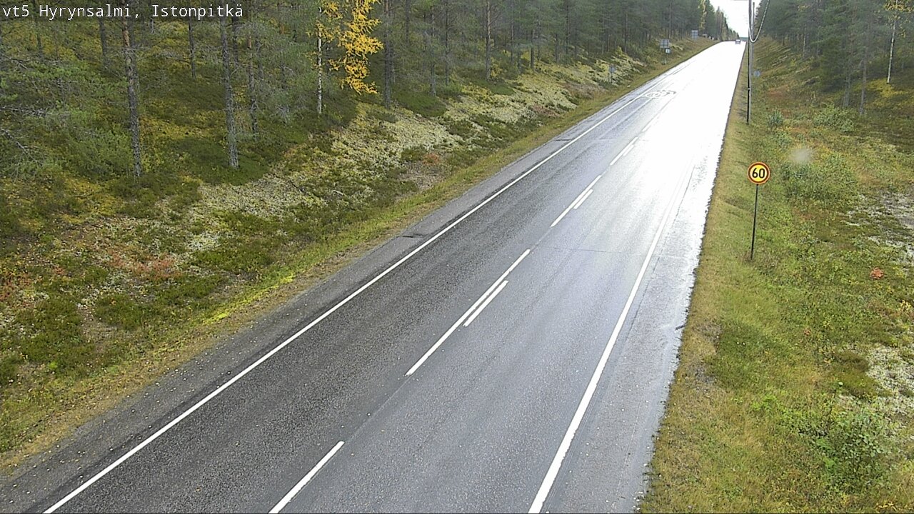 Weather Camera Image Road 5 Hyrynsalmi, Istonpitkä, Hyrynsalmi, Kainuu