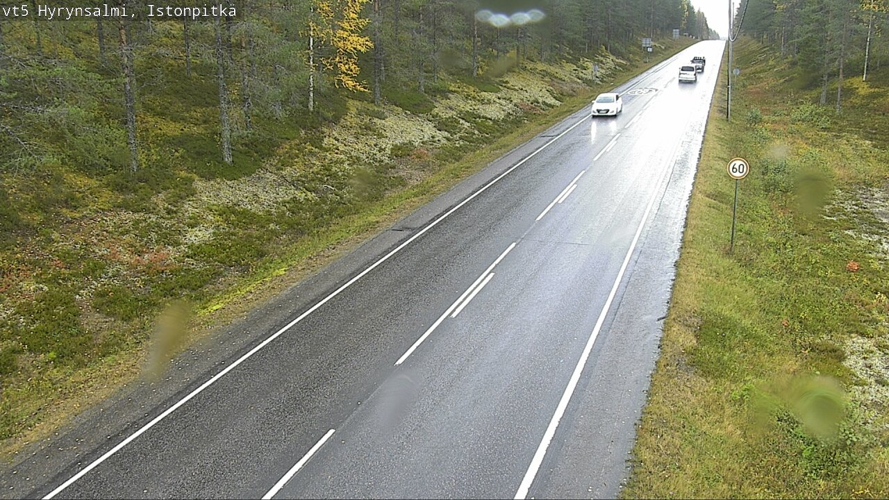 Weather Camera Image Road 5 Hyrynsalmi, Istonpitkä, Hyrynsalmi, Kainuu