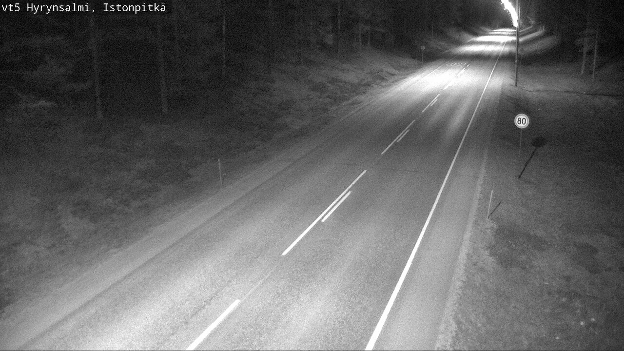 Weather Camera Image Road 5 Hyrynsalmi, Istonpitkä, Hyrynsalmi, Kainuu