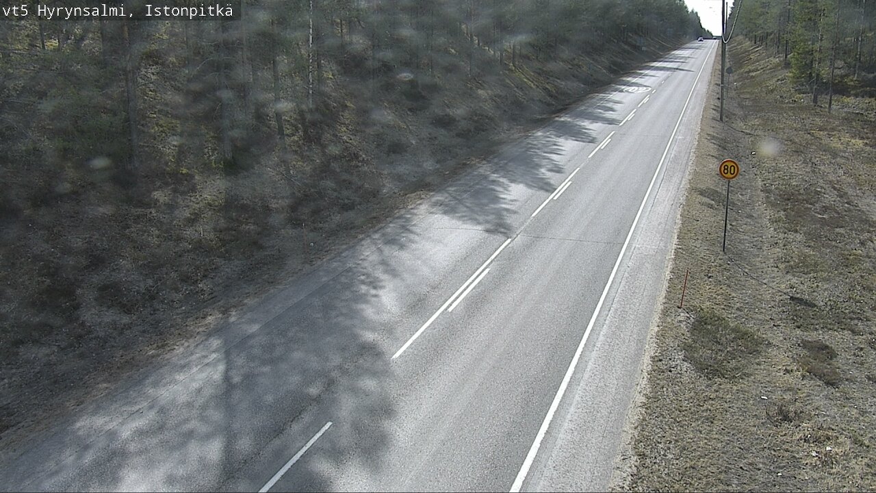 Weather Camera Image Road 5 Hyrynsalmi, Istonpitkä, Hyrynsalmi, Kainuu