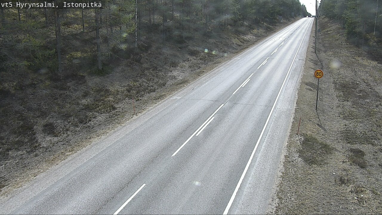 Weather Camera Image Road 5 Hyrynsalmi, Istonpitkä, Hyrynsalmi, Kainuu