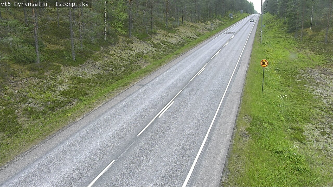 Kelikamerat Kuva Tie 5 Hyrynsalmi, Istonpitkä, Hyrynsalmi, Kainuu