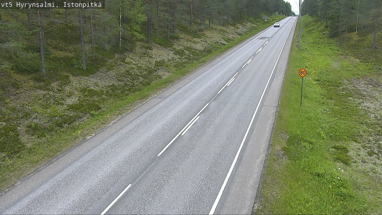 Kelikamerat Kuva Tie 5 Hyrynsalmi, Istonpitkä, Hyrynsalmi, Kainuu