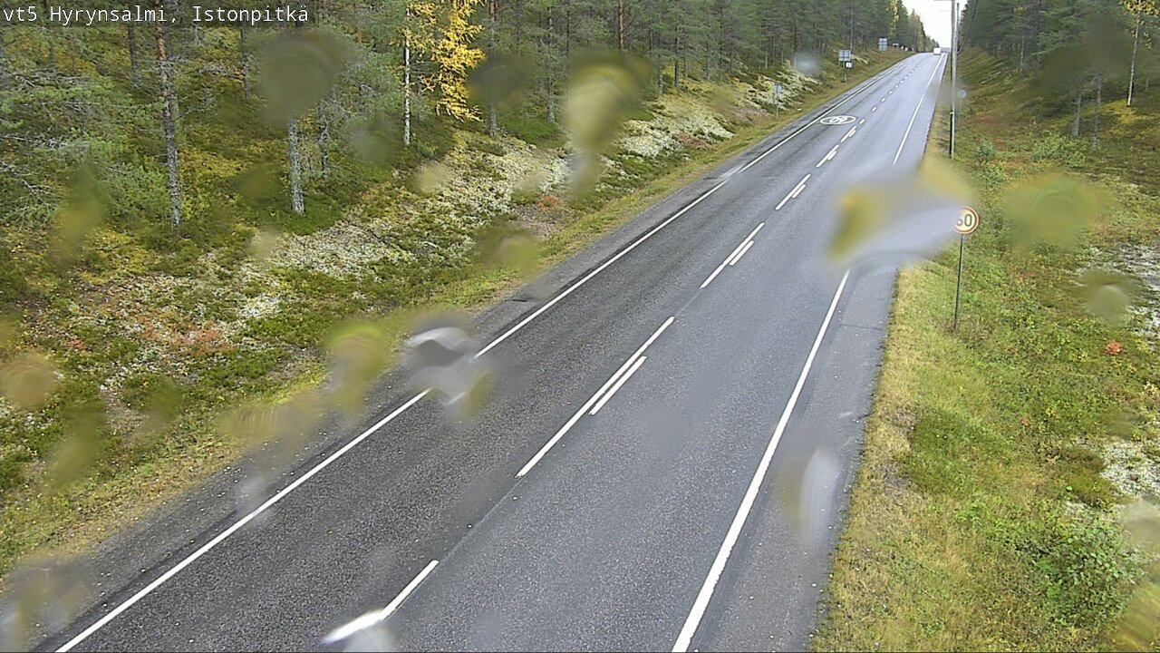 Weather Camera Image Road 5 Hyrynsalmi, Istonpitkä, Hyrynsalmi, Kainuu