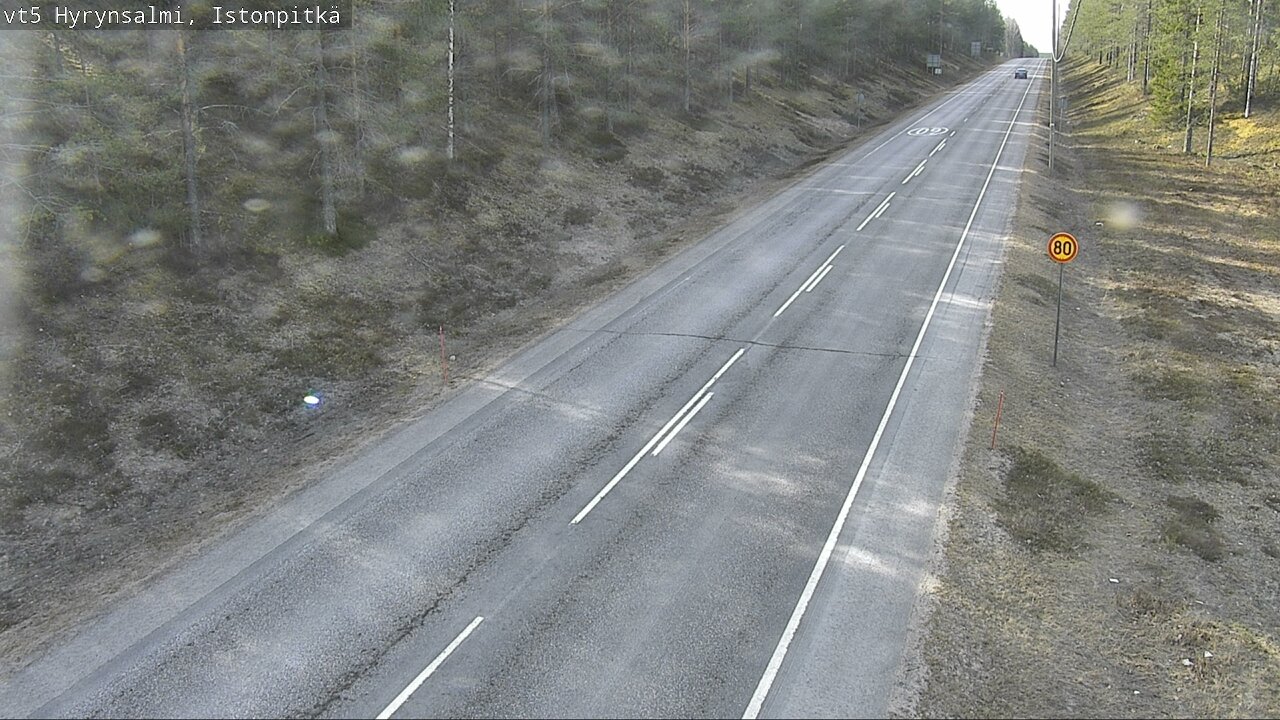 Weather Camera Image Road 5 Hyrynsalmi, Istonpitkä, Hyrynsalmi, Kainuu